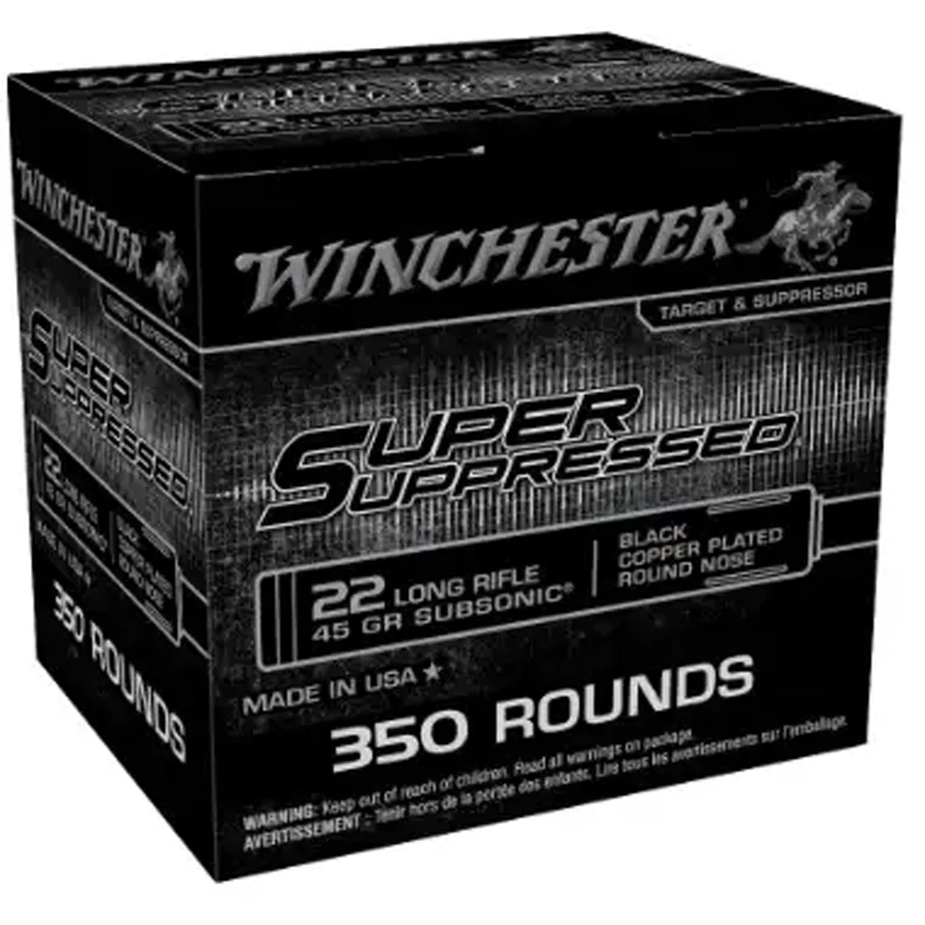 winchester .22 LR 45gr SUBSONIC – 350rd